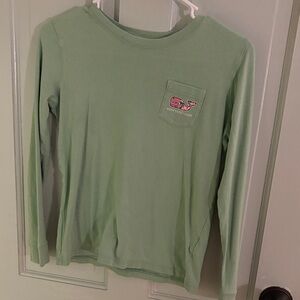 Vineyard Vines Kids Mint Green Long Sleeve Tee